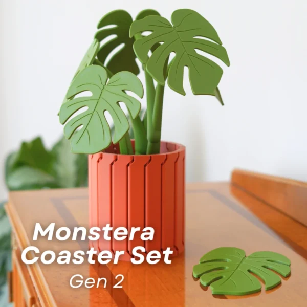 Monstera Bardak Altlığı Seti